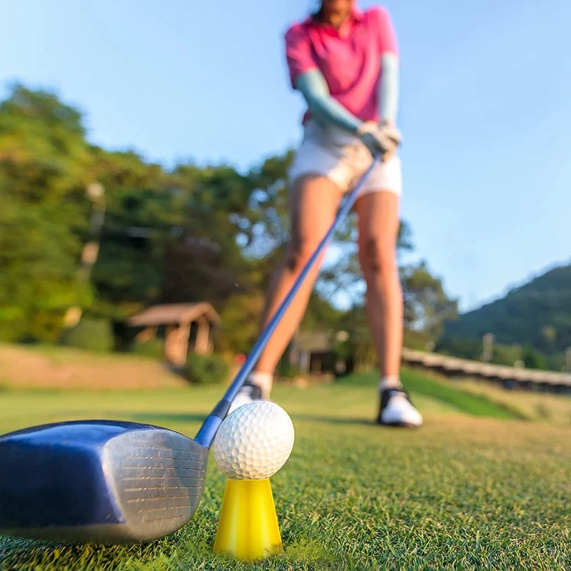 Juego de 6 camisetas de Golf de invierno, soporte de camiseta de práctica de Golf con 4 alturas diferentes para días de helado, entrenamiento de práctica de Golf