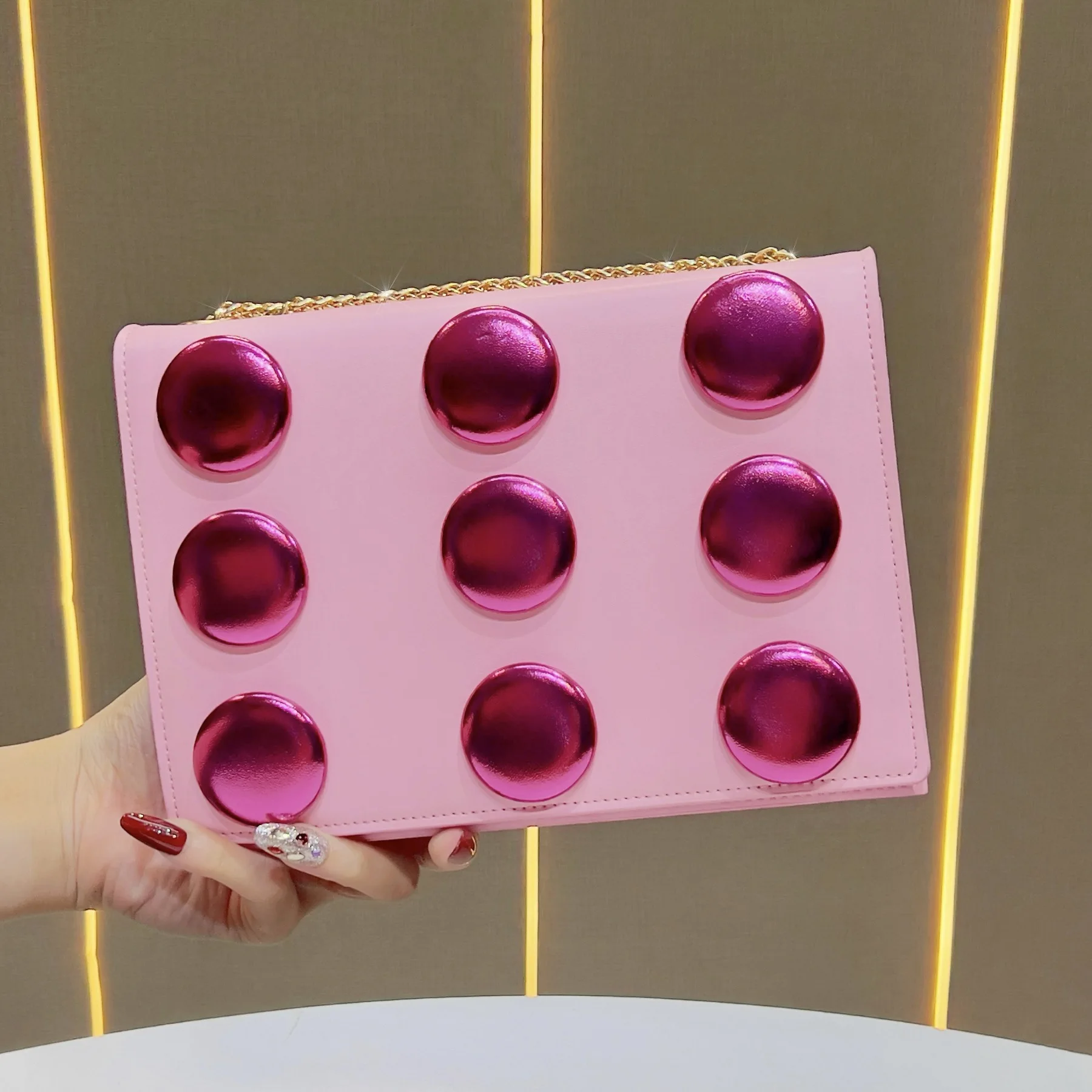 

New high-end dinner bfashionable versatile messenger women's commuter handbag underarm bag women's bag