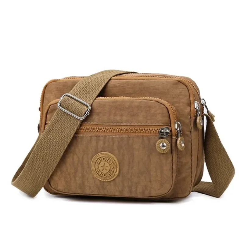 Nuova borsa a tracolla impermeabile in Nylon tinta unita borsa a tracolla portatile di grande capacità borsa per registratore di cassa borsa per