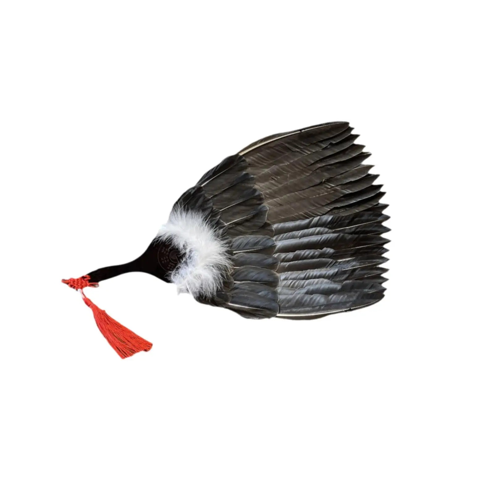 Chinese Fan Gift Lightweight Kongming Feather Fan Chinese Zhuge Liang Feather Fan for Birthday Party Dance Festival Performances