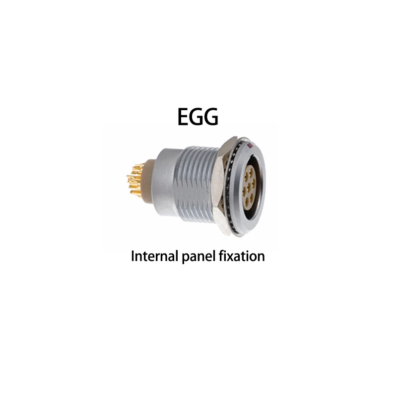 1 PCS. 2B EGG EEG ECG 2.3.4.5.6.7.8.10.12.14.16.19.19.26 pin cores Push pull self-locking connector aviation metal socket