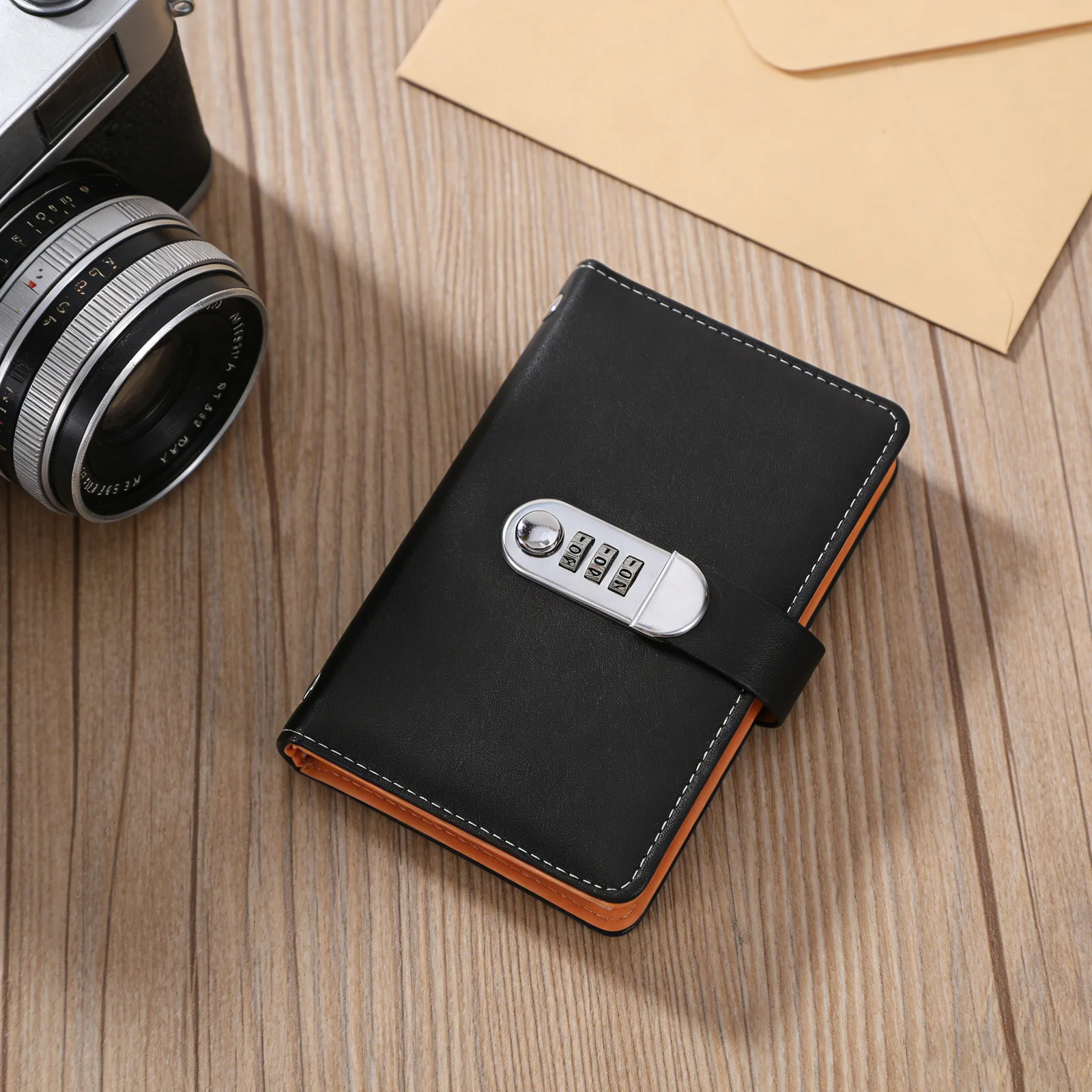 

Money Saving Book with Lock 6.88x4.32in Secure Combination Lock Password Manager Notebook for Efficient Cash Organization on The