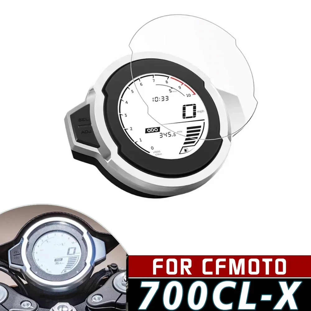 For CFMOTO 700CL-X CF MOTO 700 CL-X Motorcycle Scratch Cluster Screen Dashboard Protection Instrument  Protective Film 2PCS