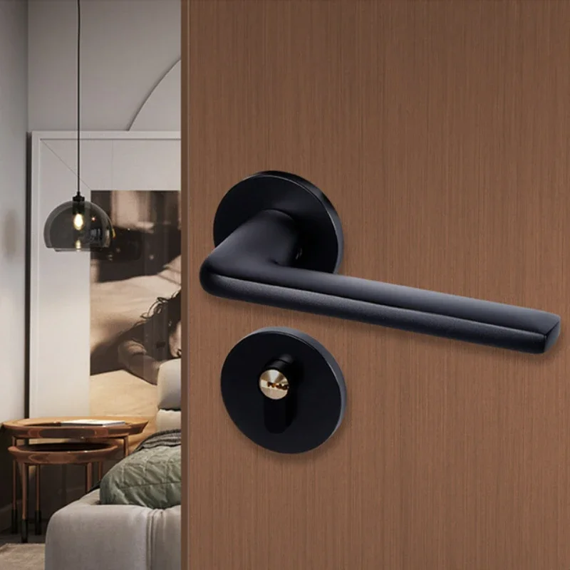 

Bedroom Universal Household Solid Wood Door Handle, Silent Door Split Lock