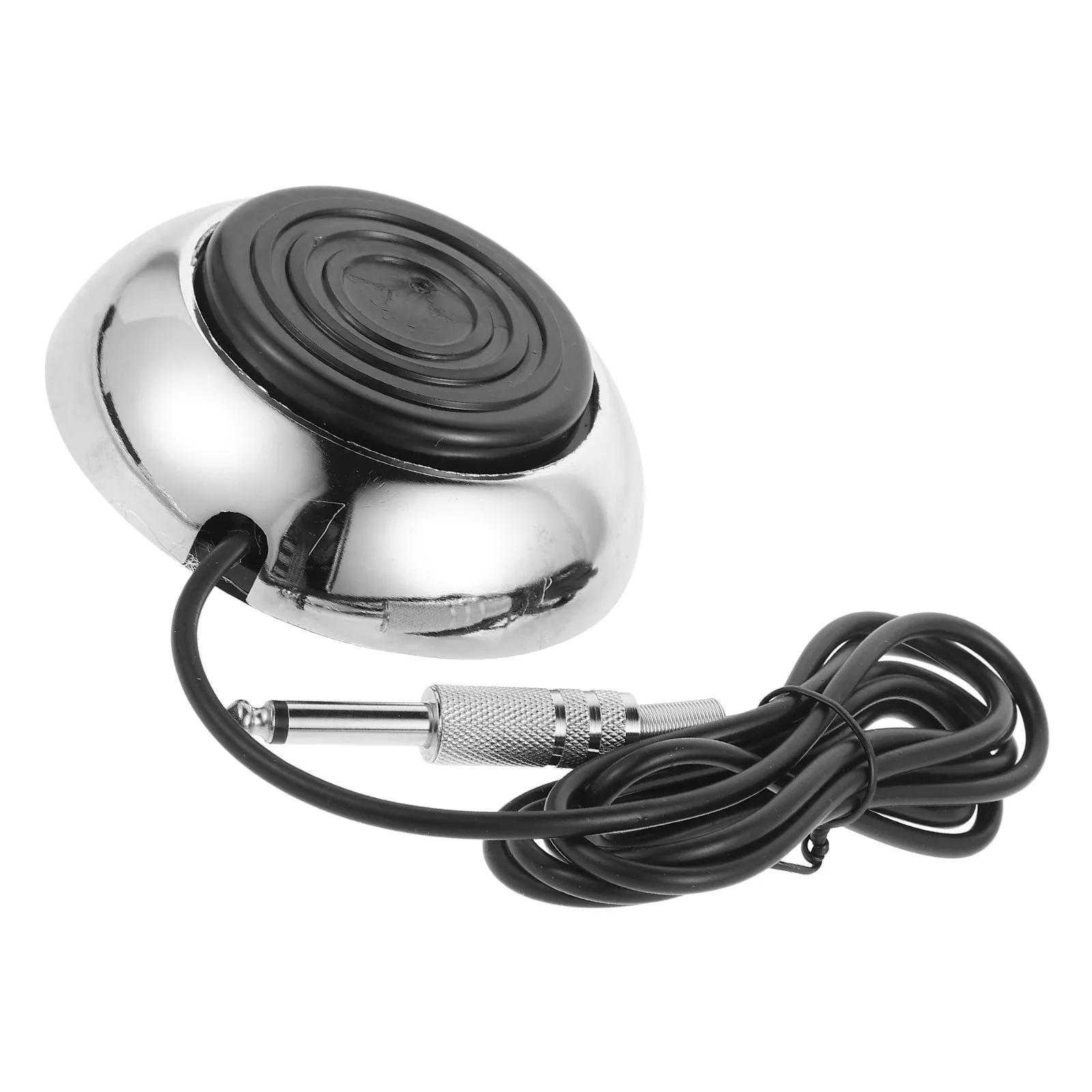 

Stainless Steel Round Tattoo Foot Pedal Switch Portable Soft Wire Cord Compatible with All Tattoo Machines Tattooing Supplies