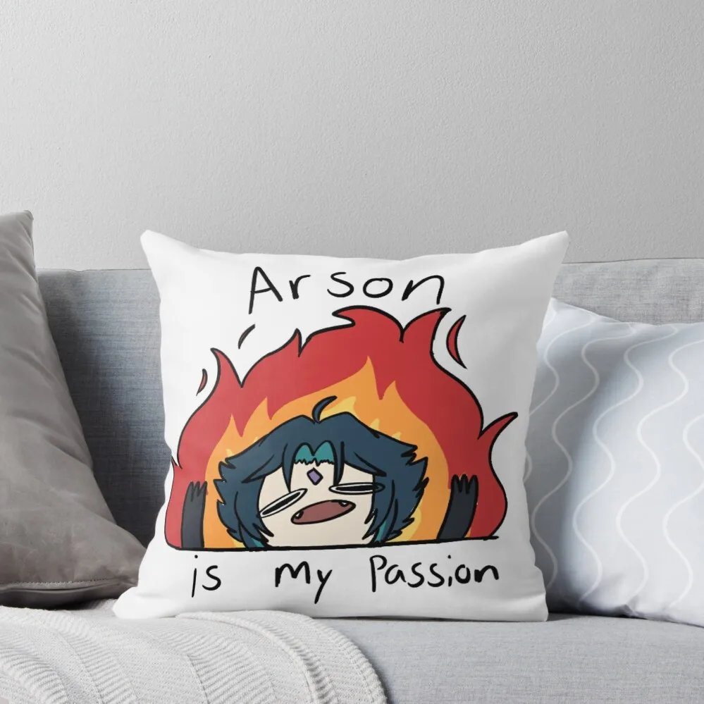 Arson is my passion Throw Pillow Anime Luxury Pillow Case