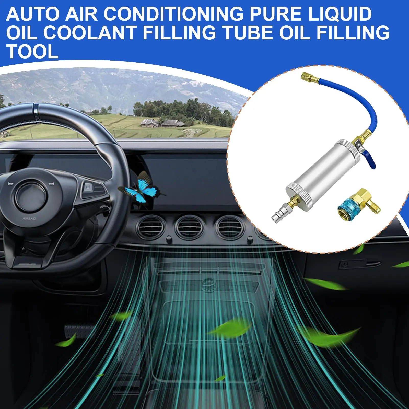 

Масляный инжектор переменного тока, инжектор для краски масла переменного тока, инструменты для обнаружения утечек для домашних пользователей, профессионалов, бизнес-пользователей, приложений HVAC, утечка