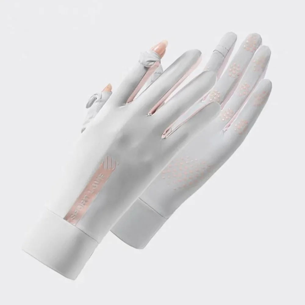 

New Touch Screen Ice Silk Gloves Highly Elastic Anti-UV Riding Driving Gloves Non-slip Breathable Driving Mittens Unisex