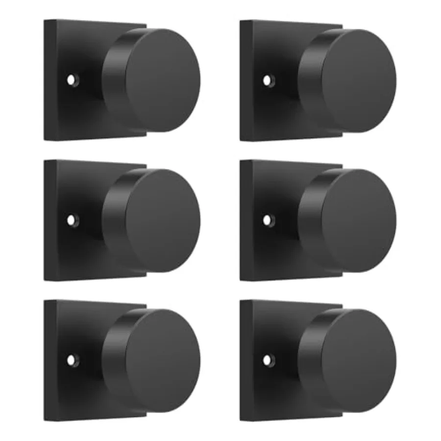 

Pack Door Knobs, Half Door Handles, One Side Doorknobs on Square Rose, Keyless Door Knobs no Lock