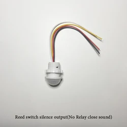 Détecteur de mouvement infrarouge de plafond de petite taille, super mini détecteur, pas de signal de mouvement vers NC, sortie de silence, pas de citations, 12VDC