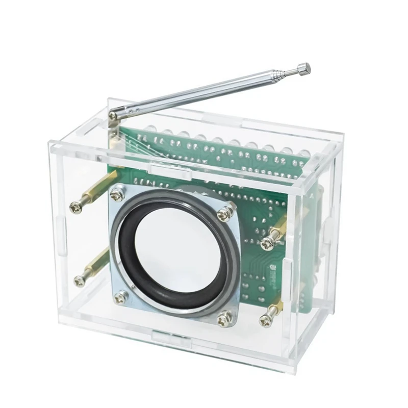 RDA5807 87 МГц-108 МГц FM-радио DIY комплект FM электронные детали DIY схемы светодиодный цифровой дисплей с индикатором комплект для пайки