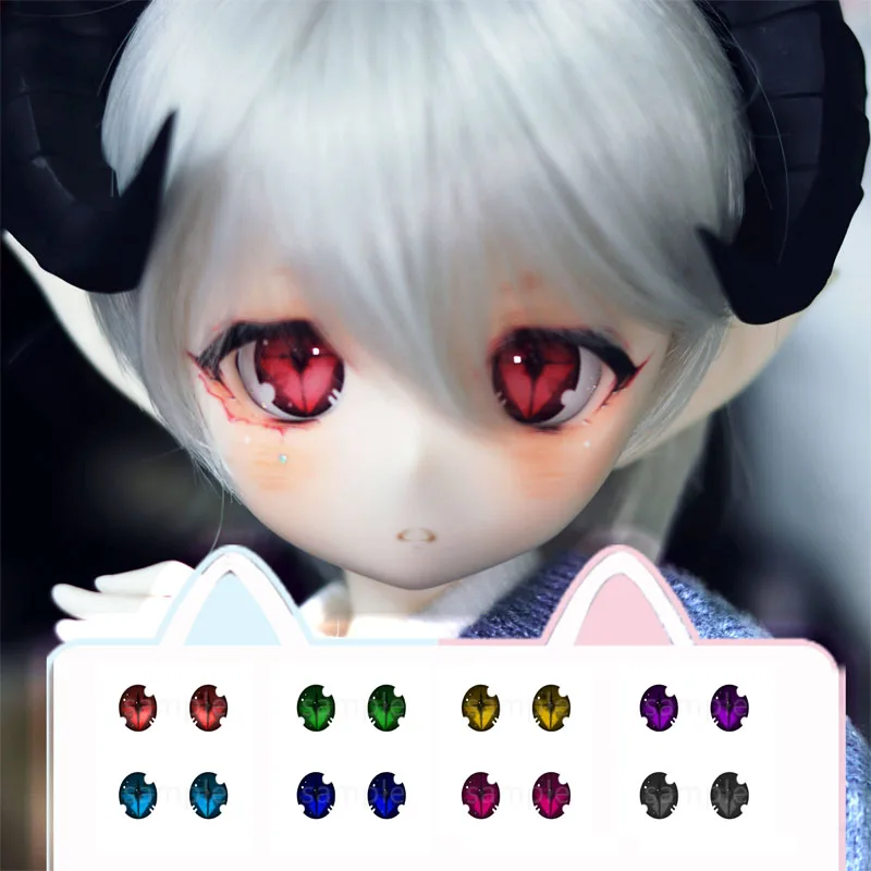 BJD eyes 12mm-24mm doll eyes doll acrylic eyeballs for 1/12 1/8 1/6 1/4 1/3 BJD SD doll accessories doll eyes Demon Dark style