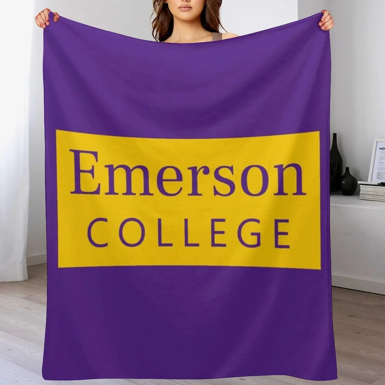 

New Emerson College Throw Blanket Summer Furrys Quilt Giant Sofa Blankets