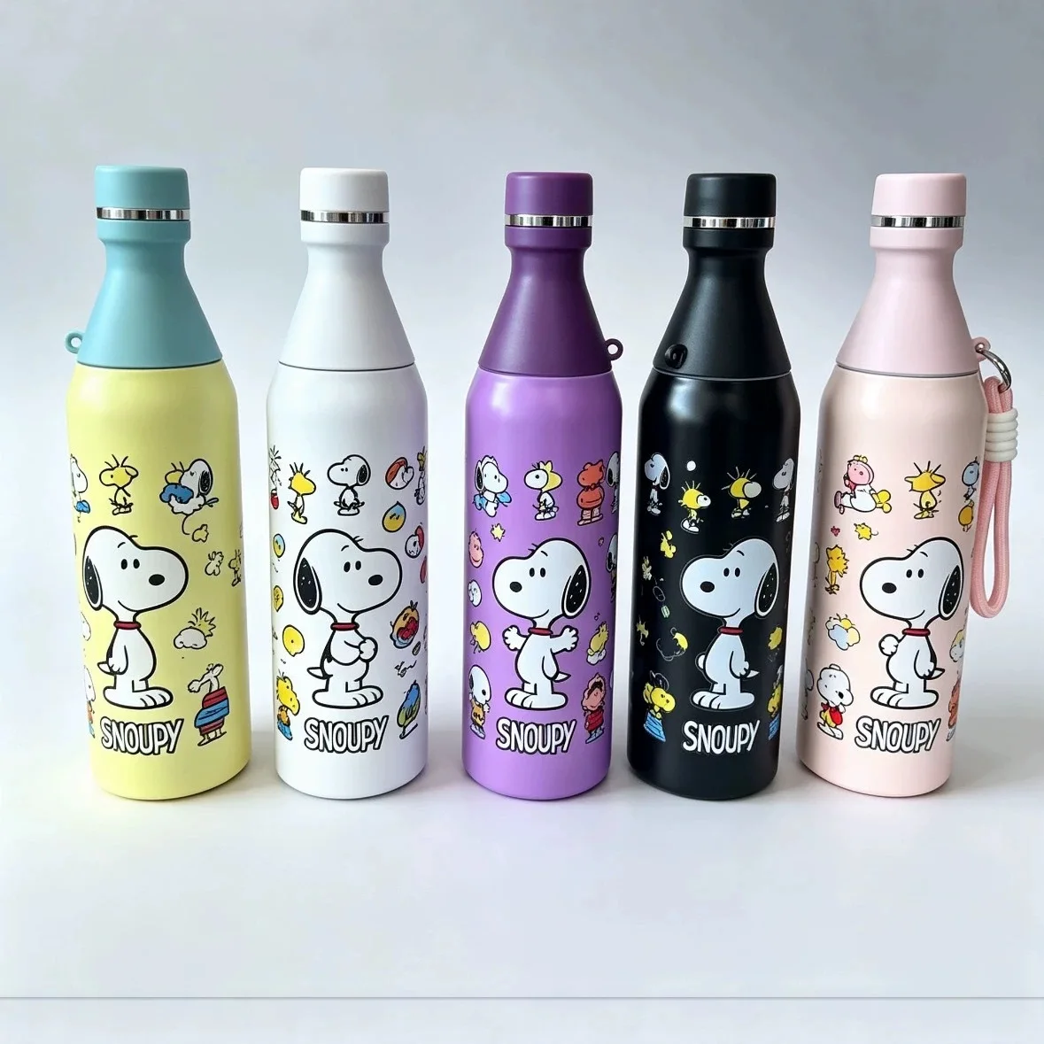 

Cartoon Snoopy 20oz/600ml large capacity cola bottle 304 stainless steel insulated cup outdoor portable water cup