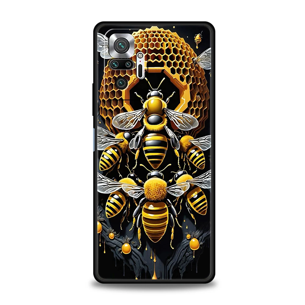 Bugs bees scientific decomposition Phone Case for Redmi 14C 10C Note 14 13 12 10 11 Pro Plus 7 8T K40 K50 Gaming Soft TPU Shell