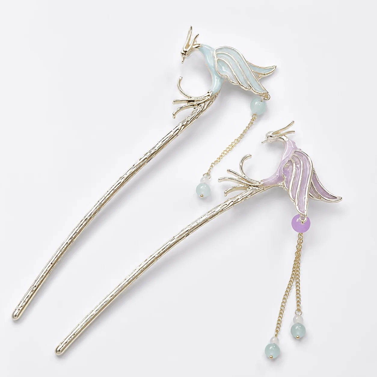 2pcs Fashion Simple Style Phoenix Hairpin for Women Girls Party Hair Accessories