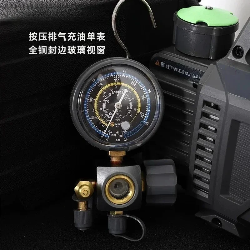 R22 R32 Oil‑Filled Refrigerant Charging Gauge Air Conditioning Repair Gauge