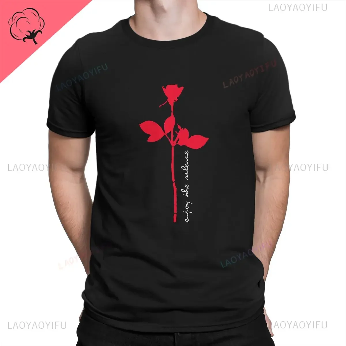

Depeche Cool Mode Enjoy Silent mode футболка с принтом повседневная уличная одежда винтажная уличная одежда с короткими рукавами