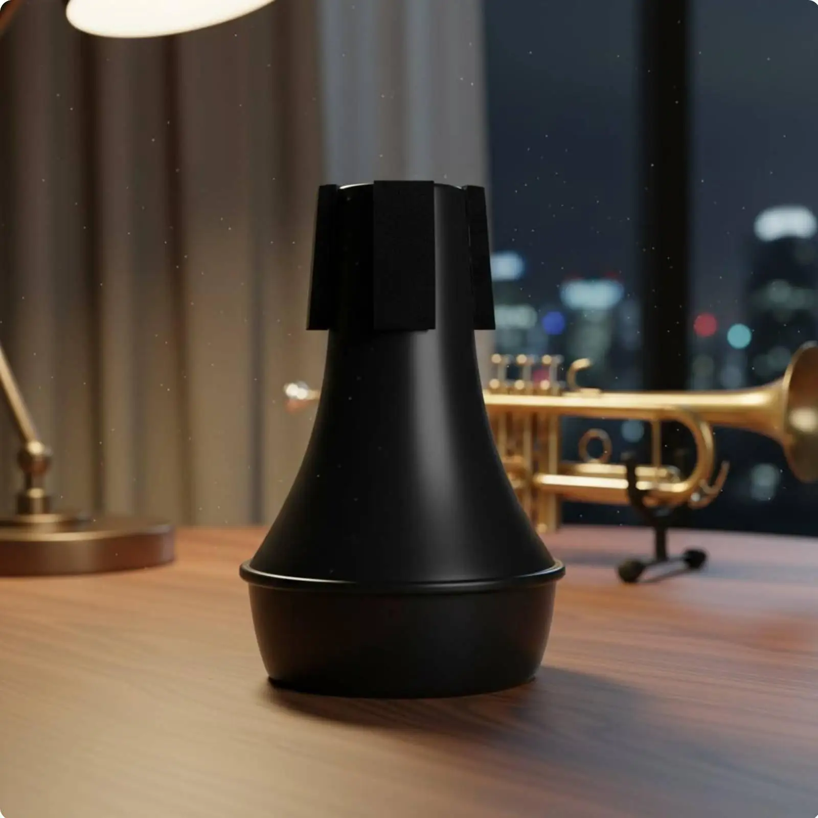 Trumpet Mute for Silent Practice ABS Plastic Sponge Construction Portable Noise Reducer for Dorm Room