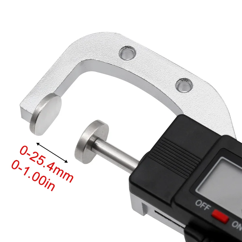 0-25mm Digital Horizontal Thickness Gauge 0.01mm Jewelry Pearl Ruler Round Diameter Metal Measuring Thickness Meter Micrometer