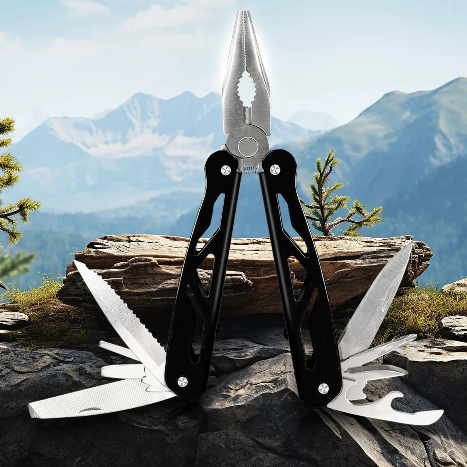 Multitool Camping Portable Stainless Steel Edc Folding Multifunction Tools Emergency Outdoor Survival Knife Pliers