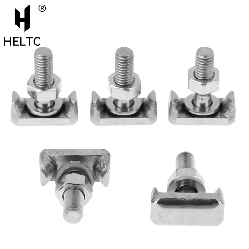 Durable T-Bolt Stainless Steel Battery Terminal Connectors Cable Screw Battery Connector Car Accessories Replacement Parts
