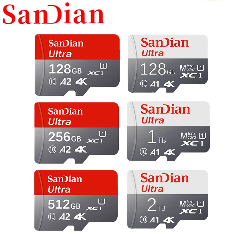 Mini tarjeta de memoria SD Original de alta velocidad para teléfono inteligente, 128GB, 256GB, 512GB, 2TB, Clase 10, Micro TF, Flash, Usb, 1TB, 64GB