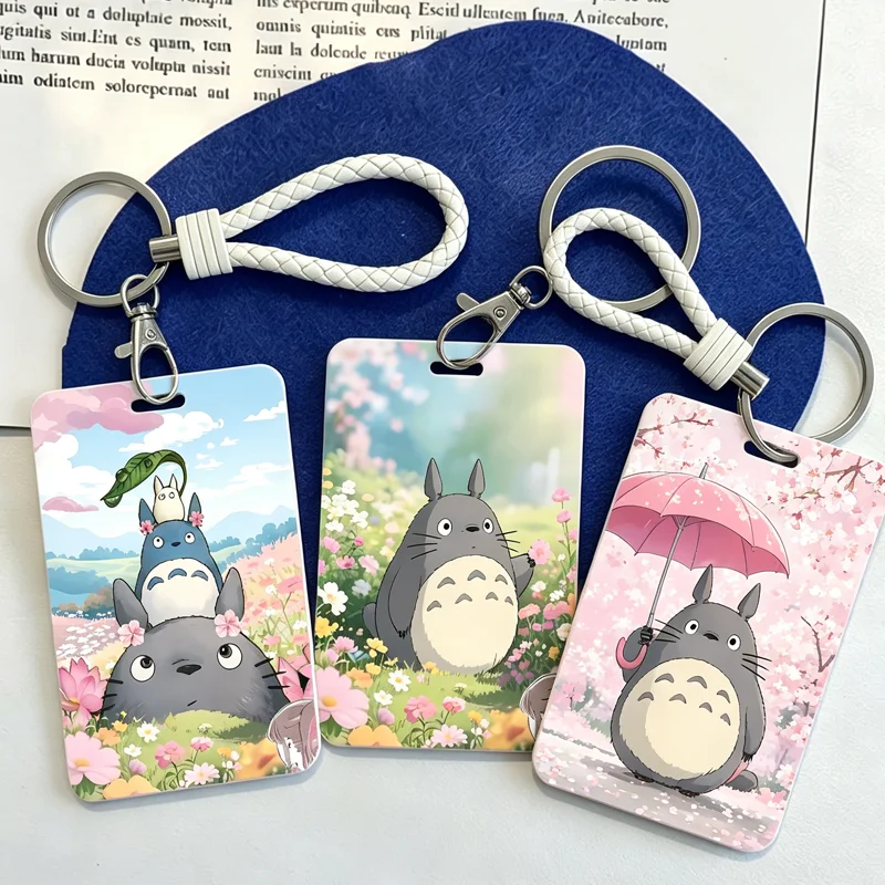 Etiqueta de equipaje de Totoro, estilo dibujo animado, anime, kawaii, para bolsos, llaveros, decoraciones, etiqueta de maleta, regalo de cumpleaños