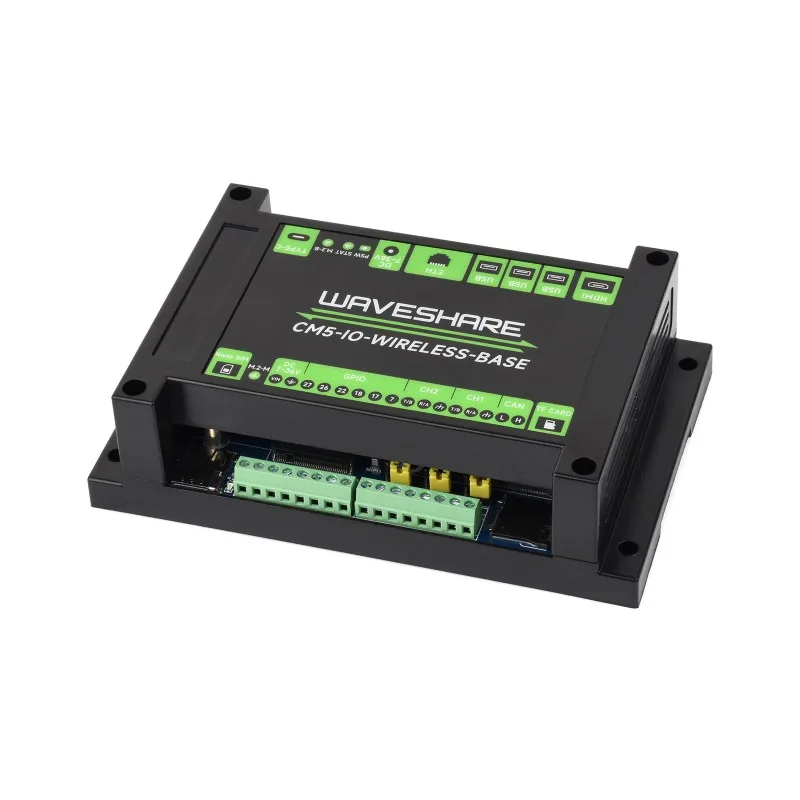 Industrial IoT Wireless Expansion Board For Raspberry Pi CM5, 4G / 5G / LoRa Expansion Board, Gigabit Ethernet RJ45 Port