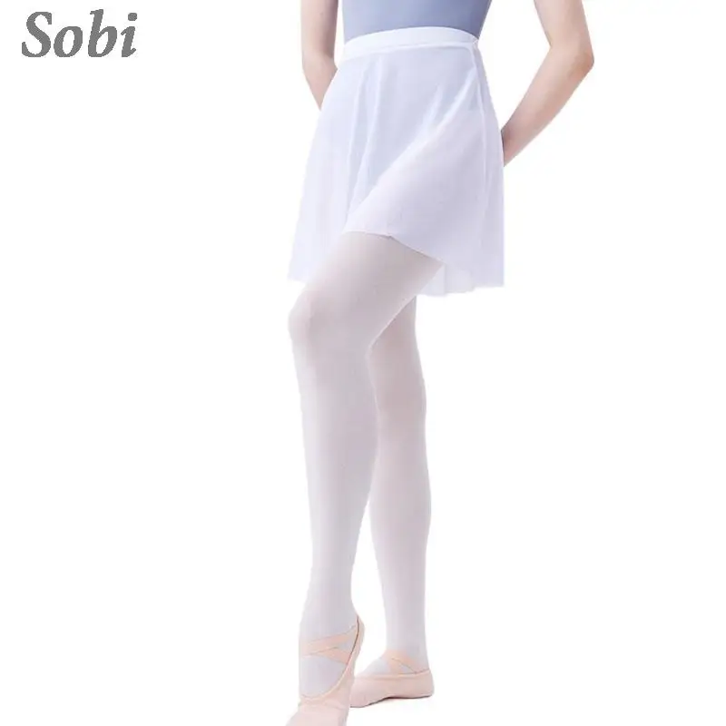 

Ballet Leotard Chiffon Skirt Women Ballet Dance Practice Mini Skirt Chiffon Apron Tied Skirts Ballerina Adult Teen Dancing Dress