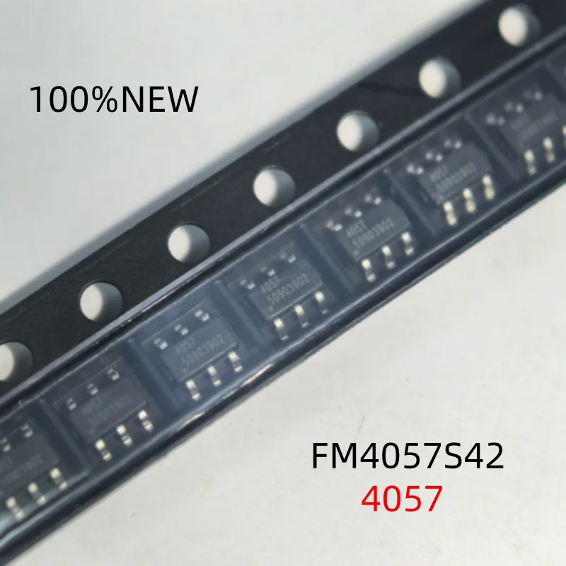 (50 Pieces) 100% New Fm4057S42 Printed 4057 Package Sot23-6 32V High Voltage Resistant Single-Cell Lithium Battery Linear Charging Chip