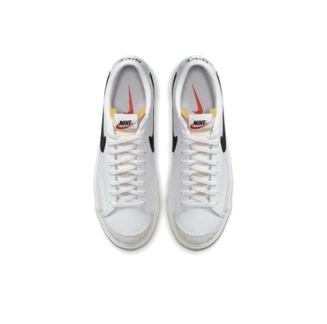 Nike Blazer Retro Low Top Board Shoes for Men and Women in Milk White Nike Shoes Fashion Casual Shoes Anti Slip Board Shoes