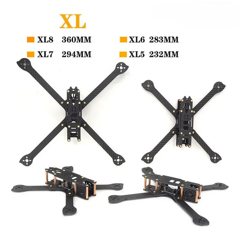

HSKRC XL5 232mm 5inch XL6 283mm 6inch XL7 294mm 7inch XL8 360mm 8inch XL9 390mm 9inch Carbon Fiber Frame Kits for FPV Freestyle