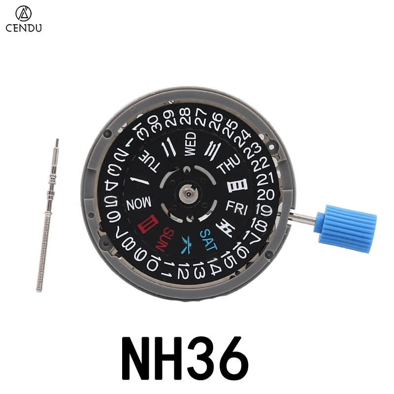 Japón de alta gama de alta precisión movimiento de reloj automático mecánico NH35 NH36 NH34 Miyota 9015 24 piedras preciosas