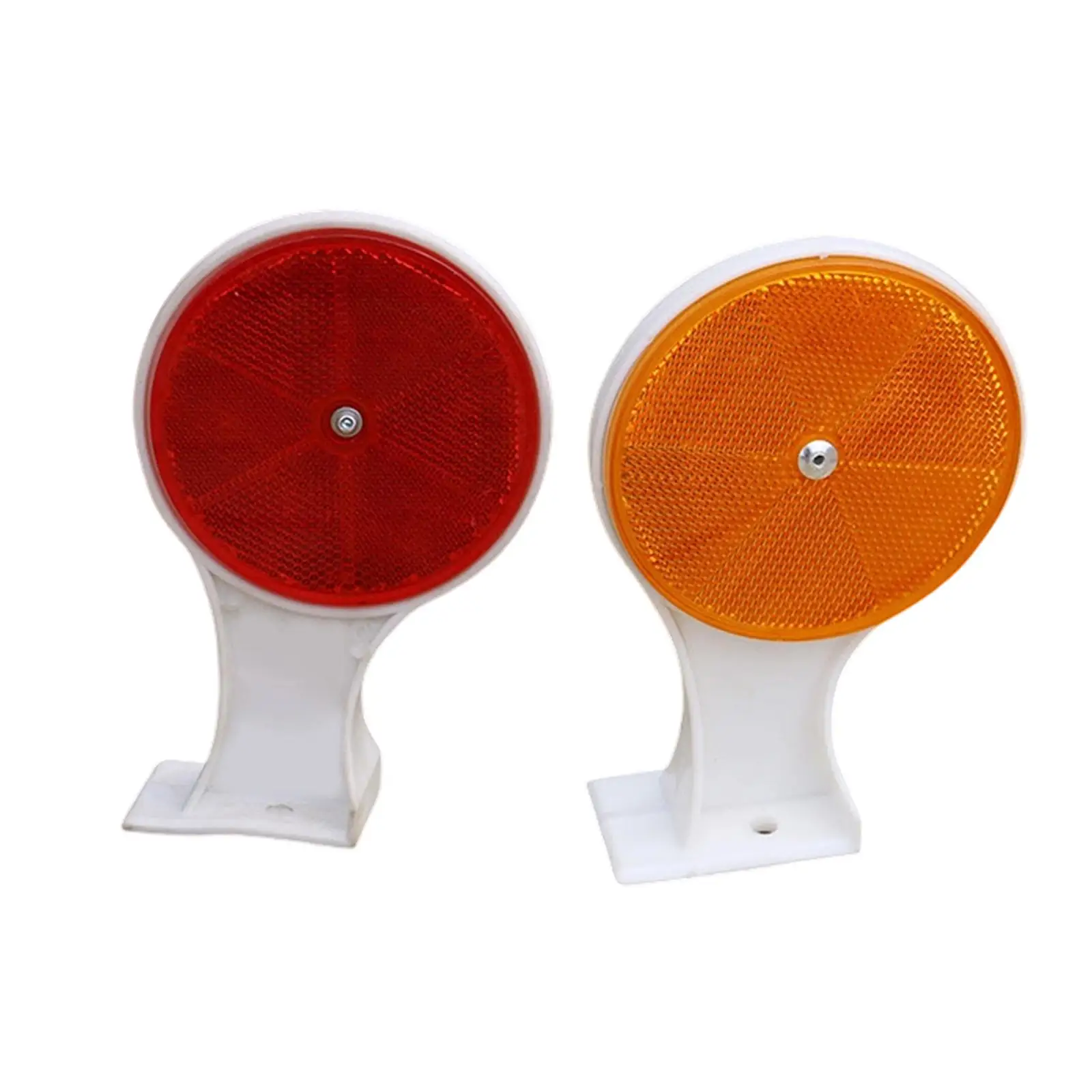 Driveway Marker Versatile Weatherproof Round Reflector, Road Marker Warning Sign for Freeways, Garden Towing Emergency
