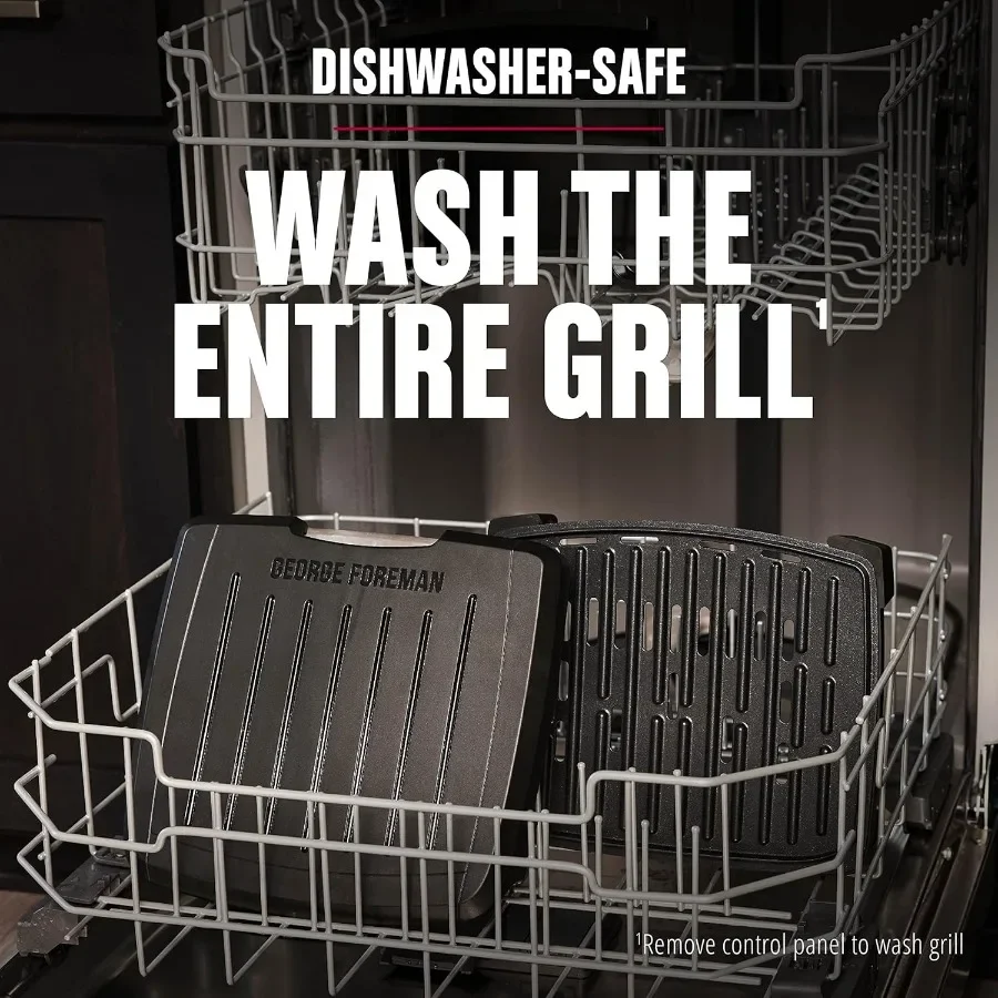 コンタクト サブマーシブル グリル 5人用グリル 温度調節機能付き 屋内外調理用 ブラック ノンスティックプレート F