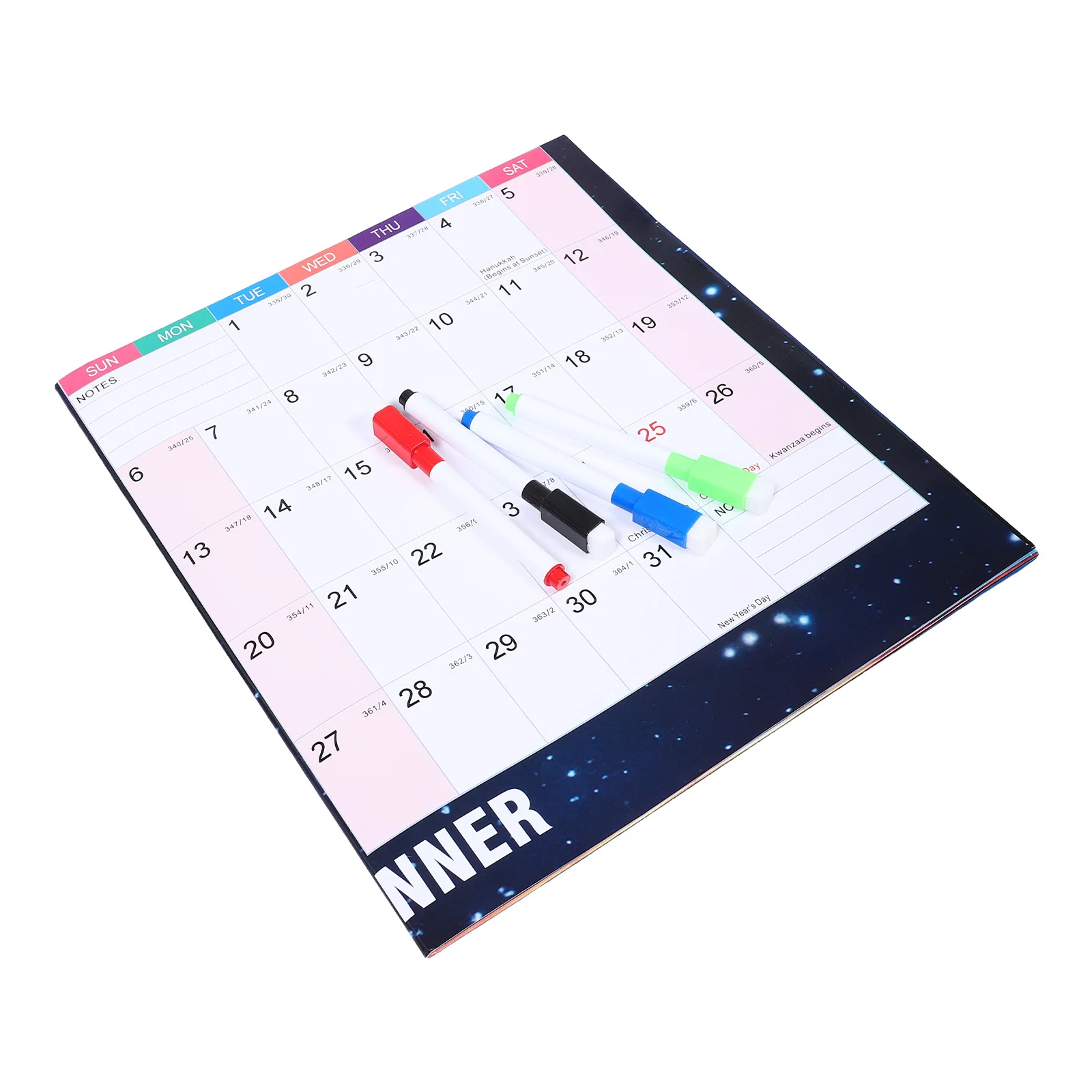 

1 компл. 2026 большой настенный календарь с сухим стиранием, двустороннее ежемесячное планирование, домашний офис, эстетический календарь планирования времени
