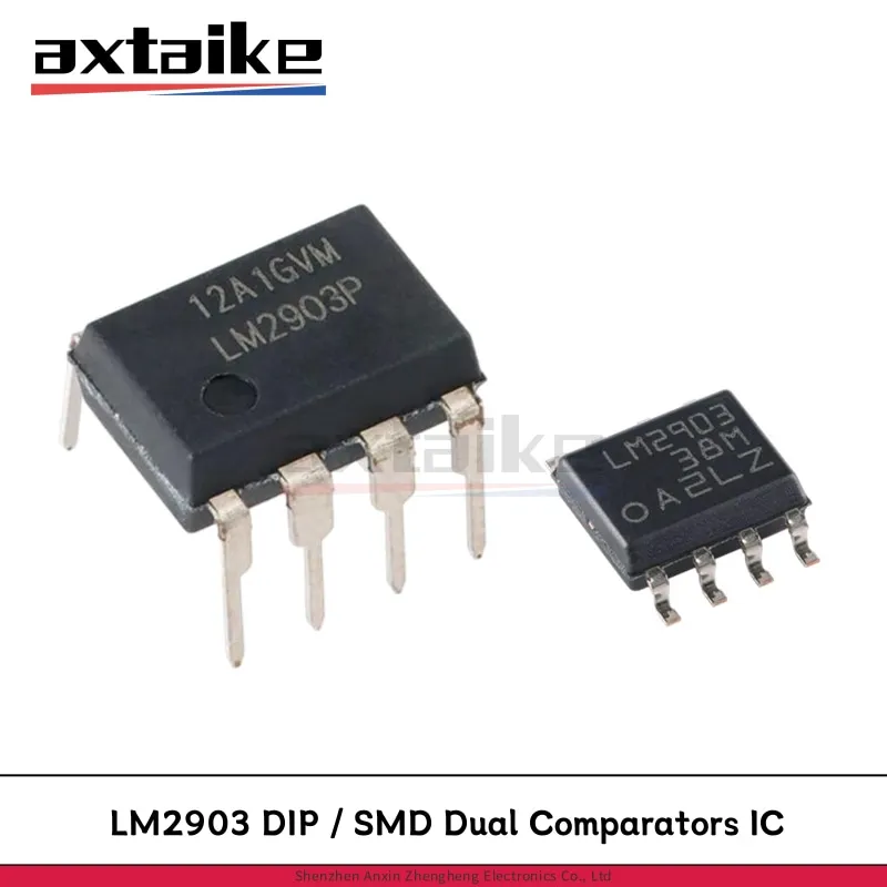 20PCS LM2903 DIP-8 SOP-8 LM2903P LM2903DR LM2903DT LM2903DR2G 2903 SMD Dual Comparators IC