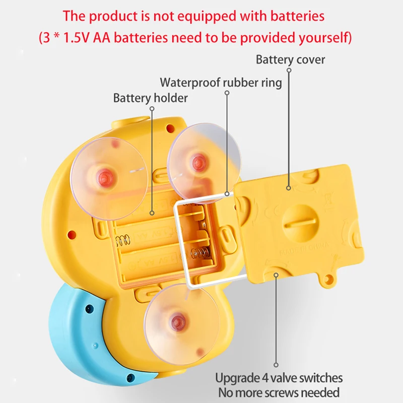 Nowa, urocza kaczka do kąpieli, elektryczna zabawka do kąpieli dla dzieci, interaktywna gra z rozpylaniem wody, zabawki sensoryczne, zabawa pod prysznicem, prezent dla maluchów