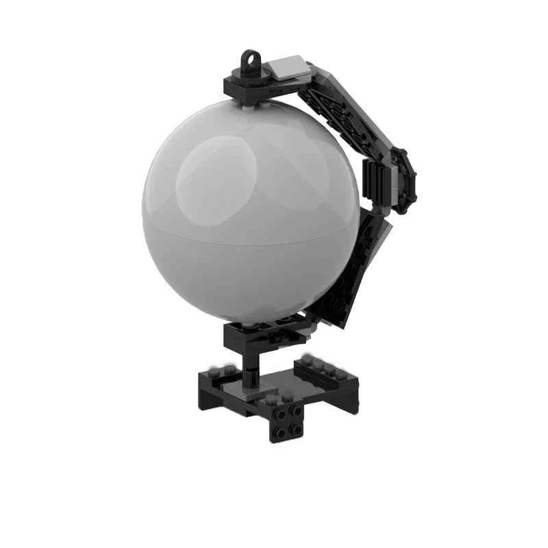 49 PCS MOC 크리 에이 티브 빌딩 블록 그레이 글로브 모델 어린이 교육 조립 장난감 소년 소녀 크리스마스 깜짝 선물에 적합