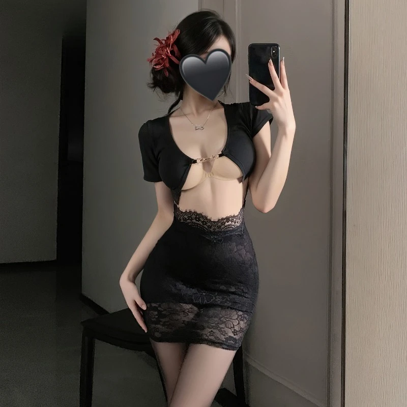 

Сексуальное нижнее белье для косплея OL секретаря, эротические костюмы, женская офисная форма, юбка с запахом на бедрах, эротическое искушение, ночная рубашка, сексуальный костюм