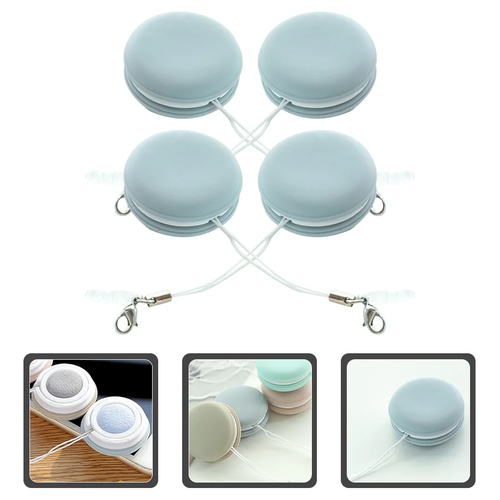 

4Pcs Reusable Screen Cleaning Wipes Macaron Shape for Phone Computer Lens Eyeglasses Fast Drying Lightweight Easy Carry Anywhere