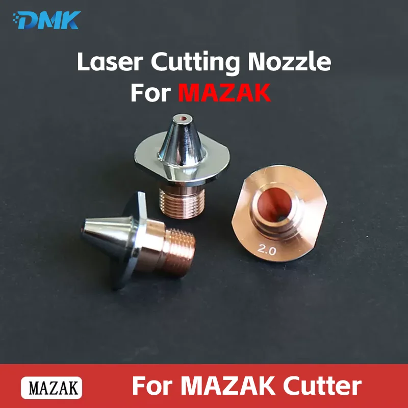 Mazak Lasersnijmondstuk 3d Verchroomde Nozzles Fiber Laser Snijmachine Accessoires Koperen Mondstuk D25 H28 1.2/1.5/2.0Mm