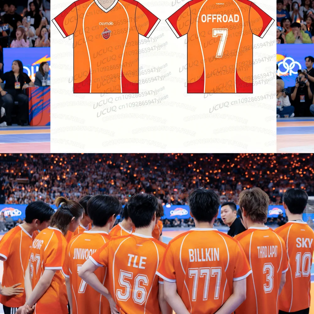T-shirt d'été à manches courtes pour hommes et femmes BILLKIN OLYMPOP 2026 Thaïlande Blue Devil & Orange Monster Pk, maillot à séchage rapide