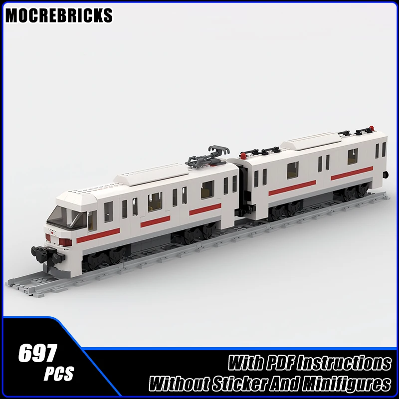 

Modern City High-speed Intercity Train Technology Railway Passenger Locomotive MOC Building Blocks Toys Sets Kid's Xmas Gifts