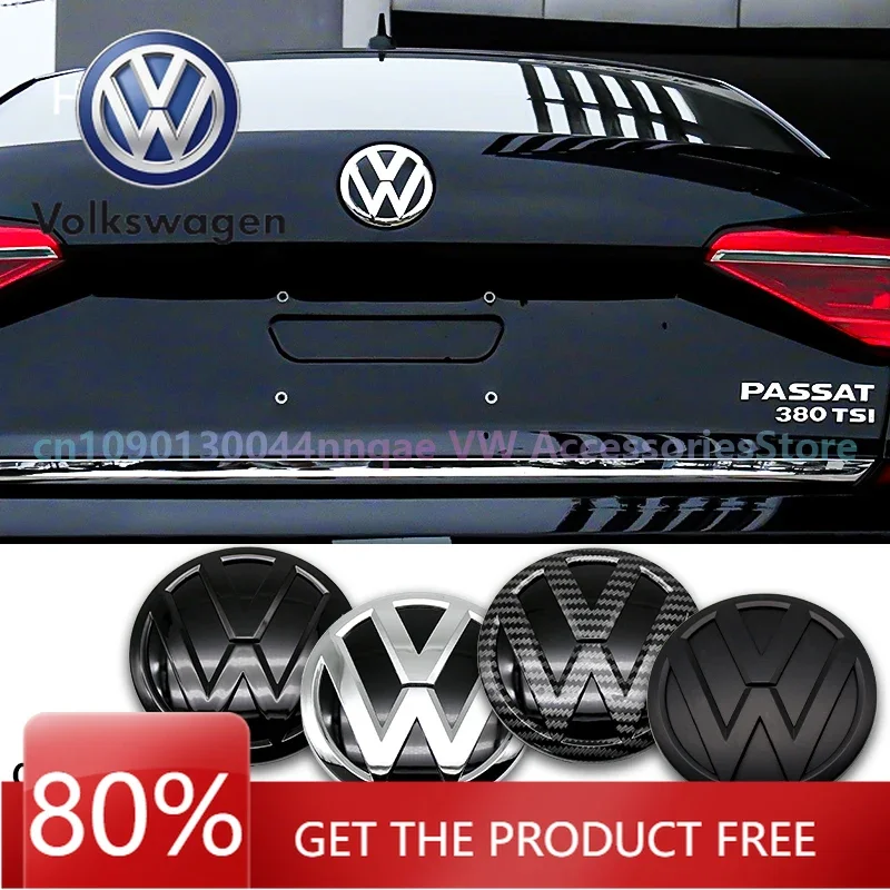 

For VOLKSWAGEN ABS car front emblem grille badge trunk badge suitable for Volkswagen Passat 2016 2017 2018 Lavida car modificati