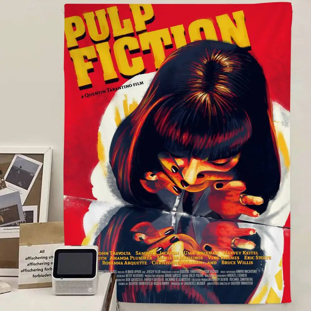 Movie P-Pulp Fiction DIY Wall Tapestry for Living Room Home Dorm Decor Wall Art Decor