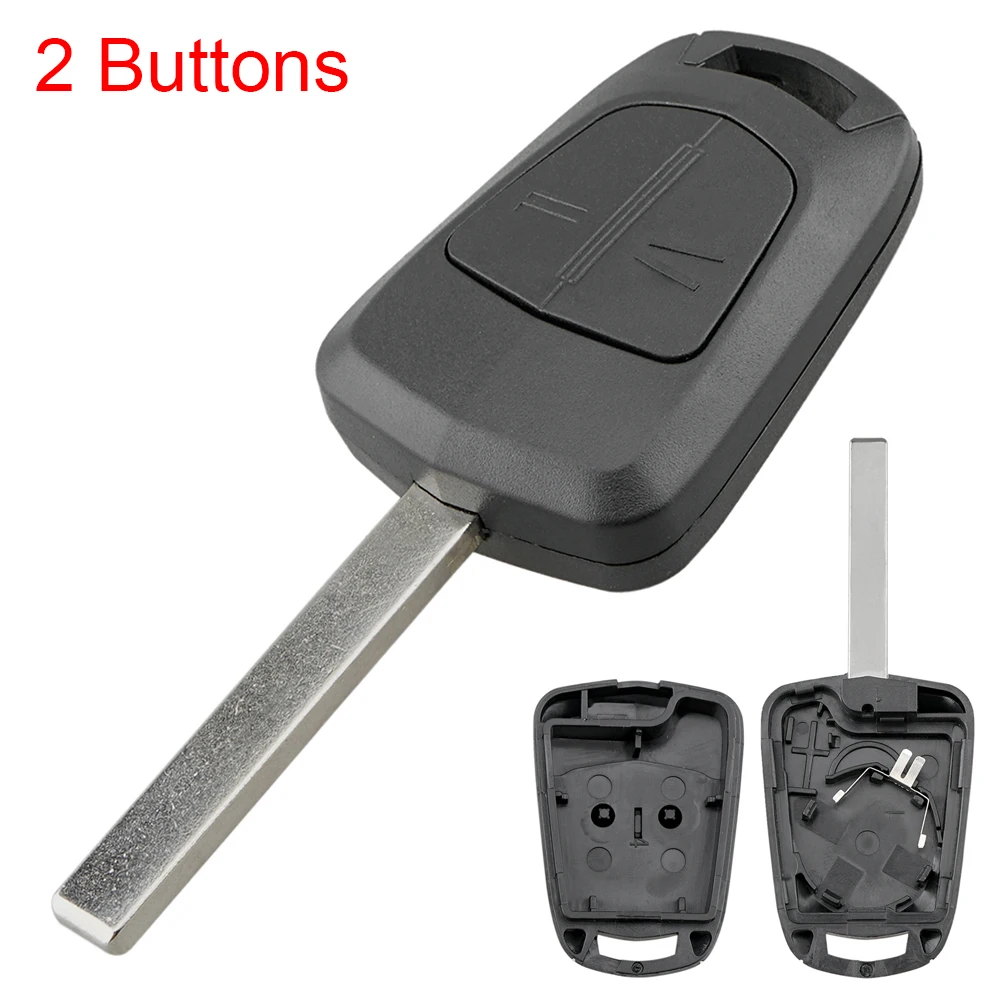 2 Buttons Car Remote Key Shell Case Fit for Opel Zafira B V A H C D Key Fob Case Cover Replacement with Blade