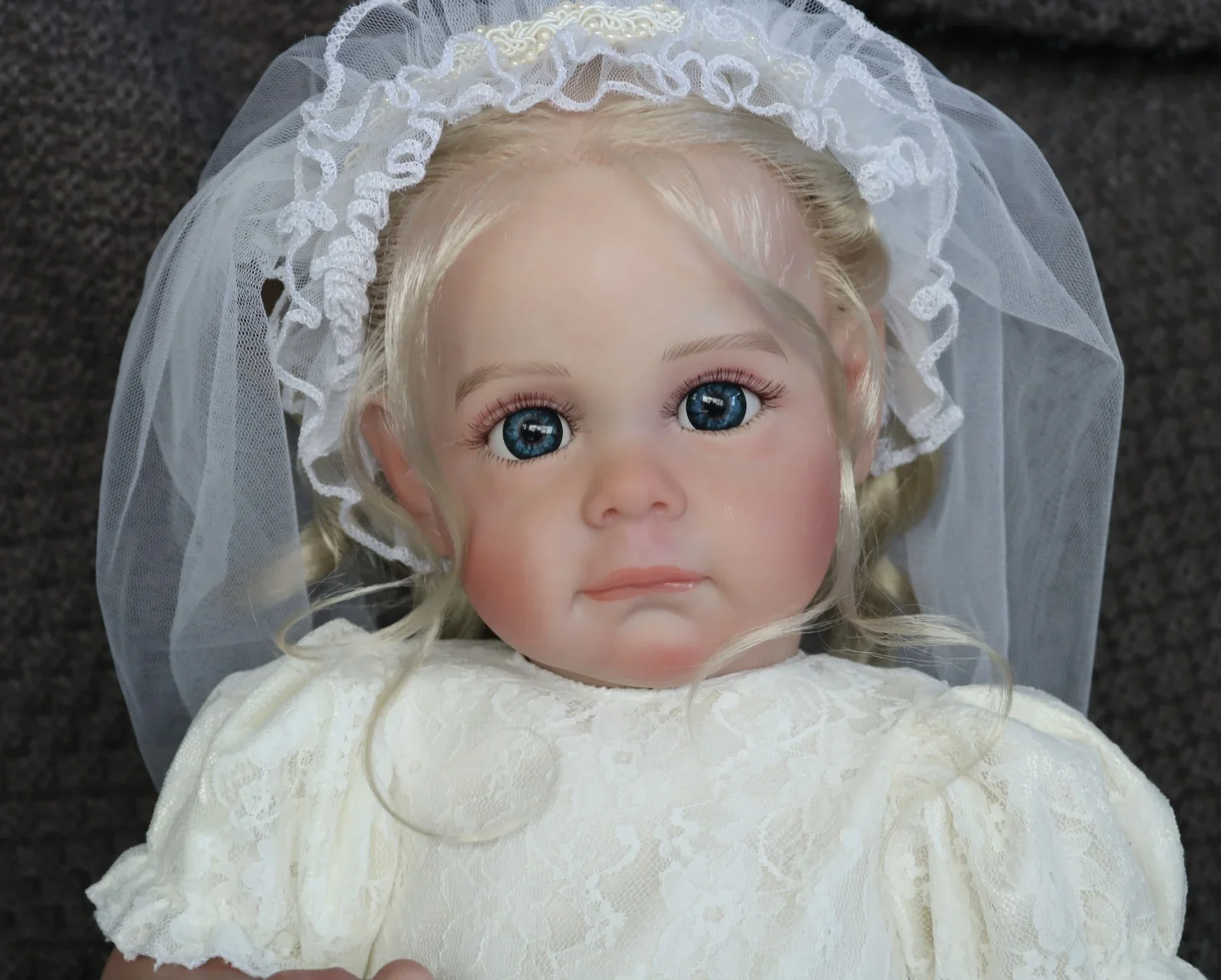 52CM Maggie Reborn Baby Doll Lifelike Soft Touch Cuddly Baby Multiple Layers 3D Skin with Visbile Veins Collectible Art Doll