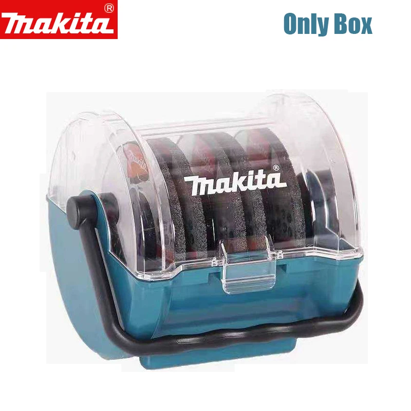 Makita Portable Tool Box For Grinding Blade Cutting Disc Storage Plastic Case Protective Blades Angle Grinde Saw Blade Boxes